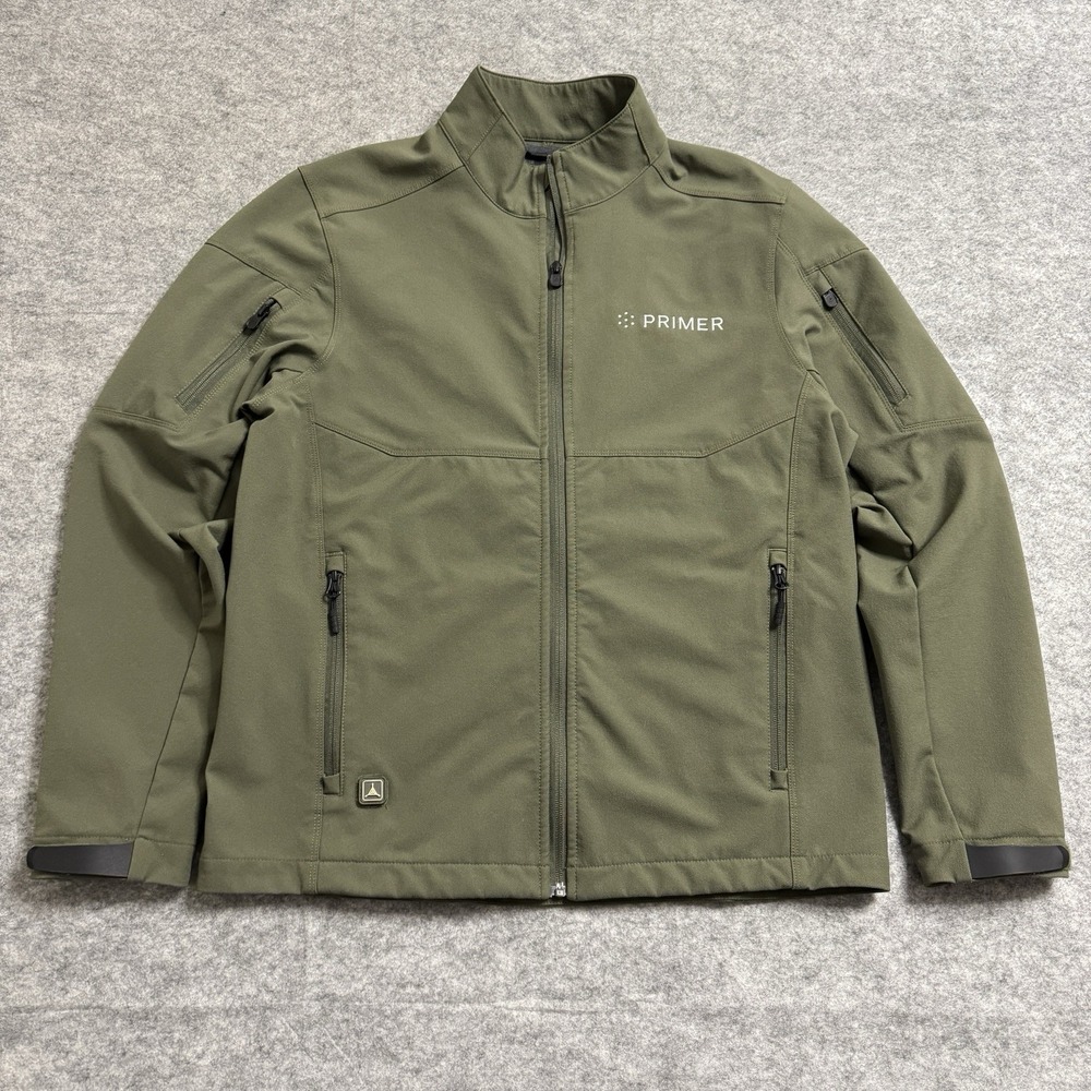 TAD Triple Aught Design Jacket Mens Large Green Utility Pockets *logo